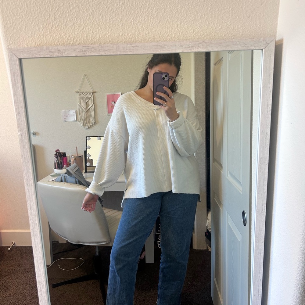 Cozy White Sweater